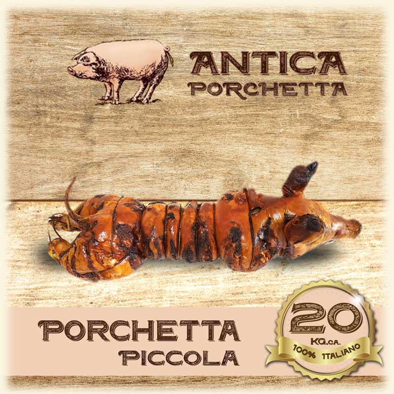 porchetta piccola con testa ideale per eventi